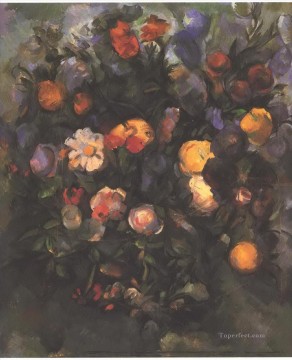  flores obras - Jarrón de flores Paul Cézanne